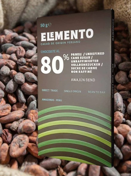 ELEMENTO Schokolade mit Panela und 80% Kakao, Peru
