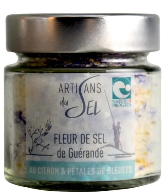 Bio Guérande Fleur de Sel mit Lavendeblüten und Zitrone