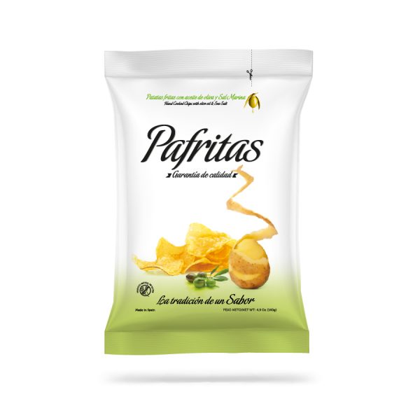 Pafritas Chips mit Meersalz