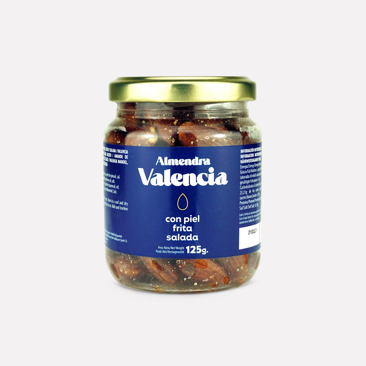 Mandeln aus Valencia, mit Haut, geröstet, gesalzen