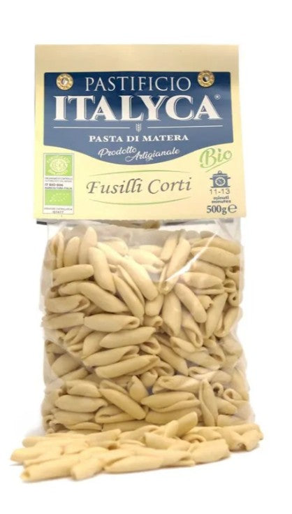 Italyca Fusilli corte, 500g, 100 % handwerklich hergestellte BIO-Nudeln aus Italien