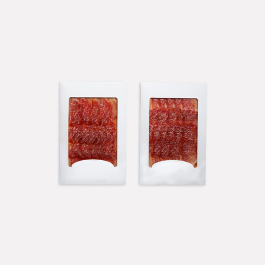 Loins vom Iberico Bellota Schwein, geschnitten